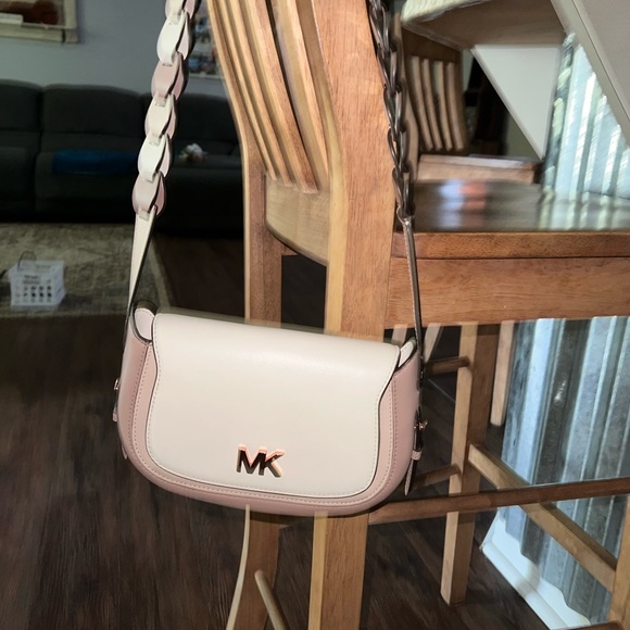 Authentic Jolene Small Tri-Color Leather Saddle Bag - Picture 6 of 6